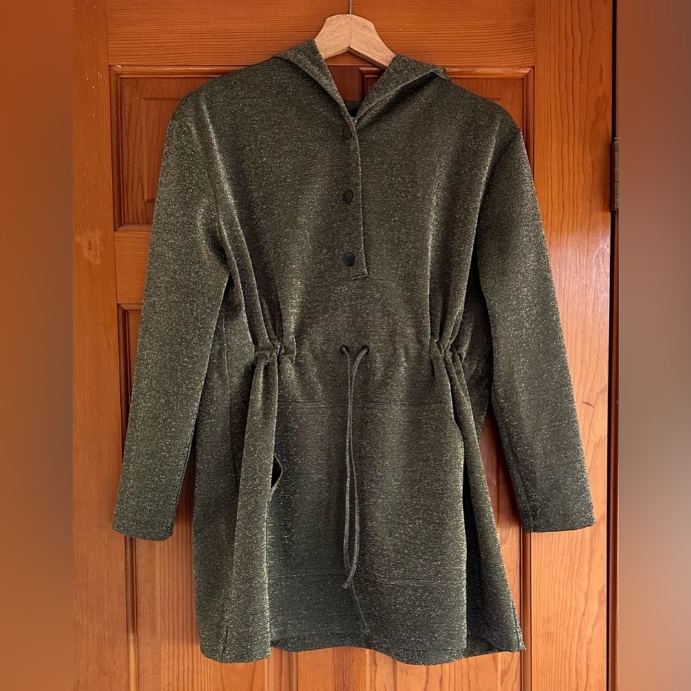 Bitte Kai Rand Loose Fit Hooded Jacket Lagenlook Metallic Avant-garde hoodie